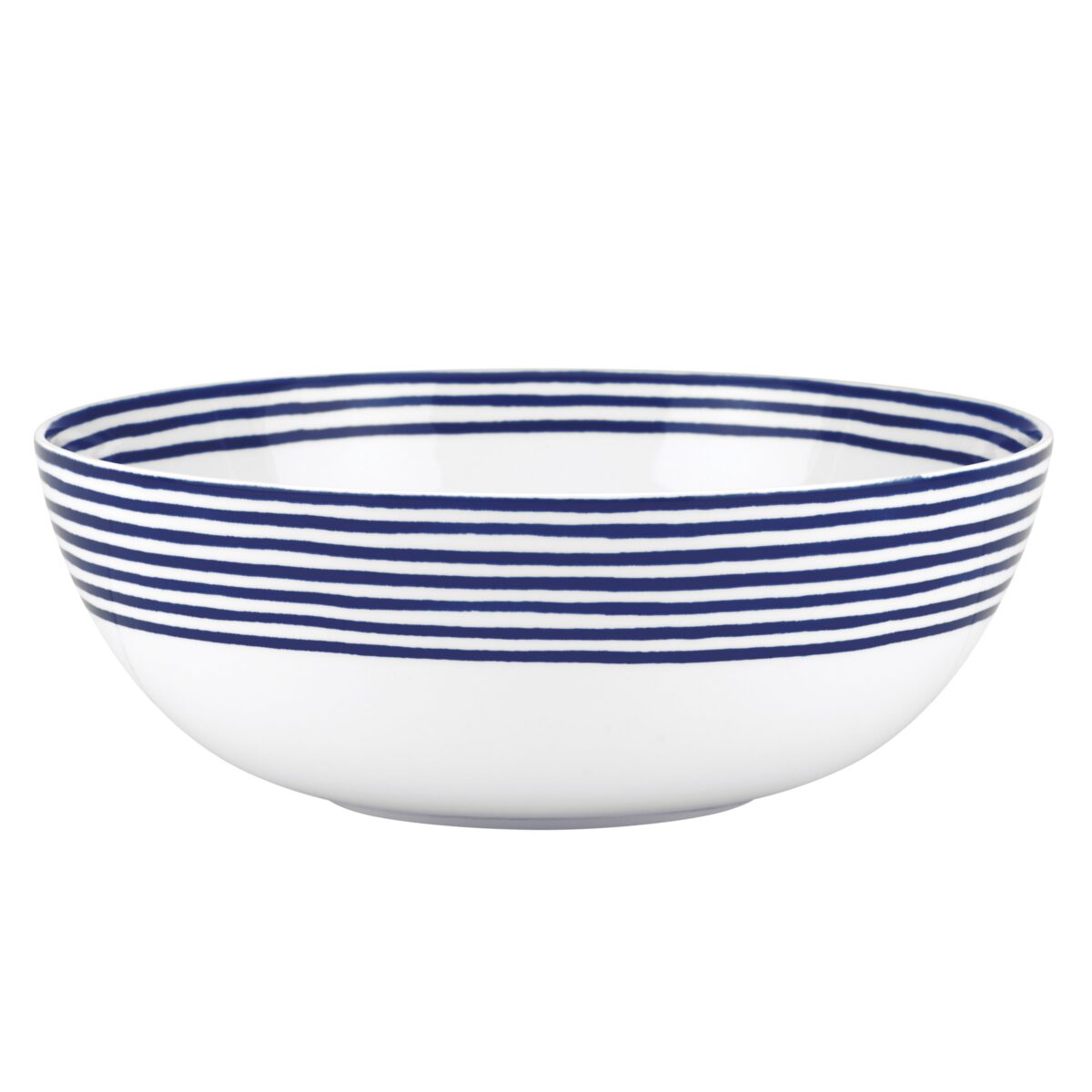 Blue Accent Medium Serving Bowl