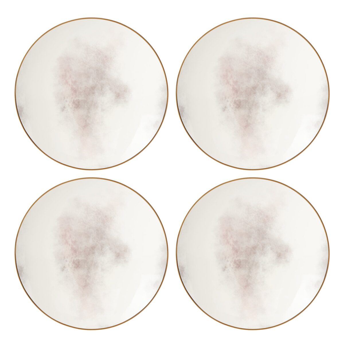 Palm Lattice Accent Decorative Plates, Set of 4