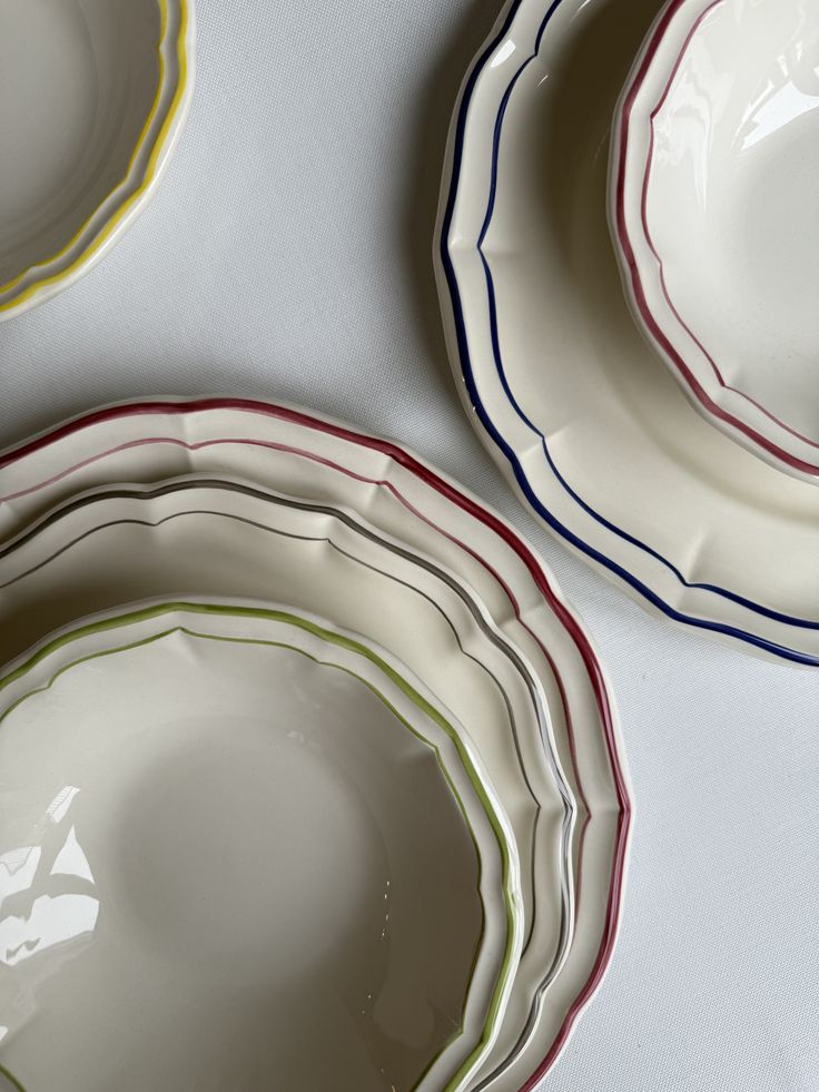 Playful bowls and plates styled for the table